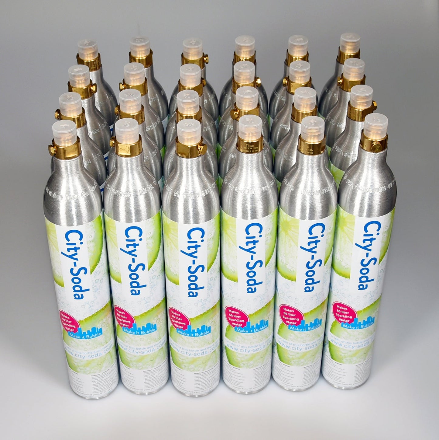 CO2 ruil cilinder (18 pack) voor CitySoda (30% korting)
