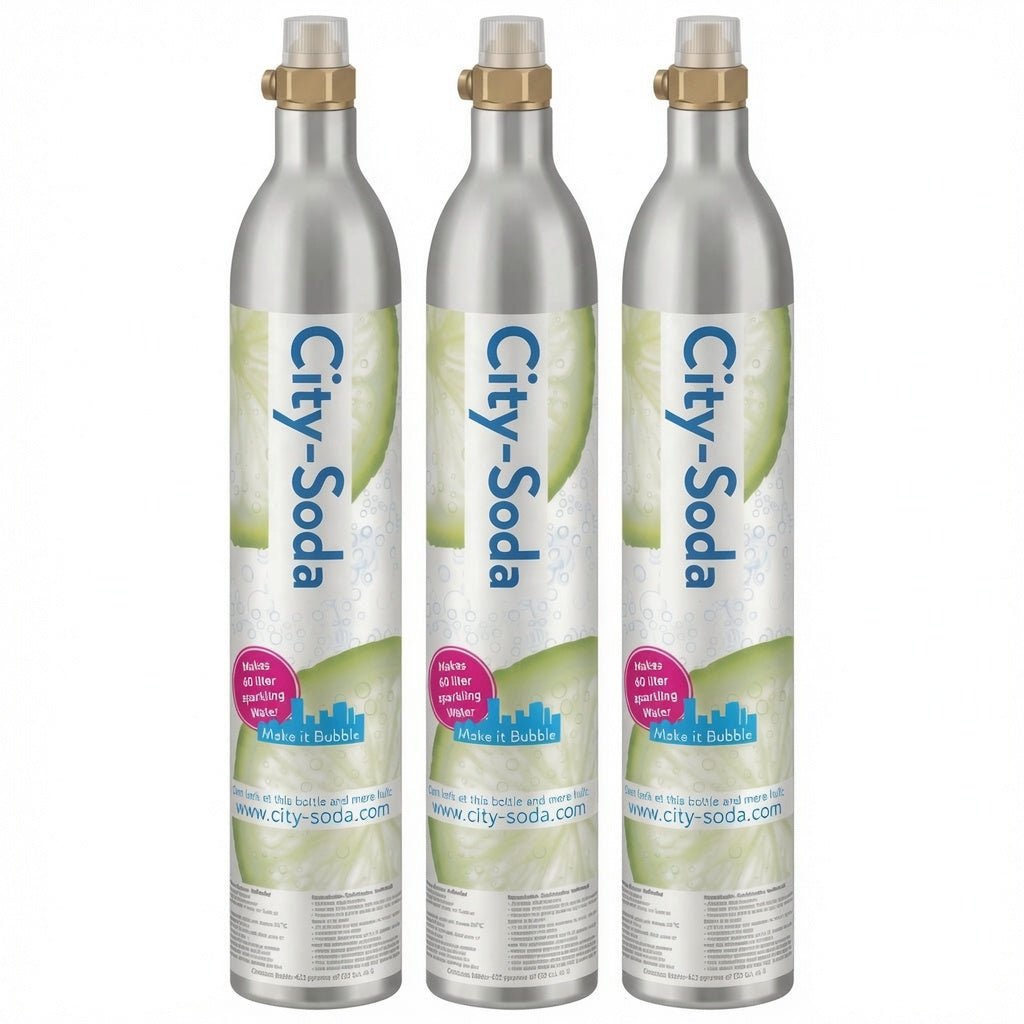 3 x City-Soda CO2 Cilinder City Soda Ruilen (30% extra korting)