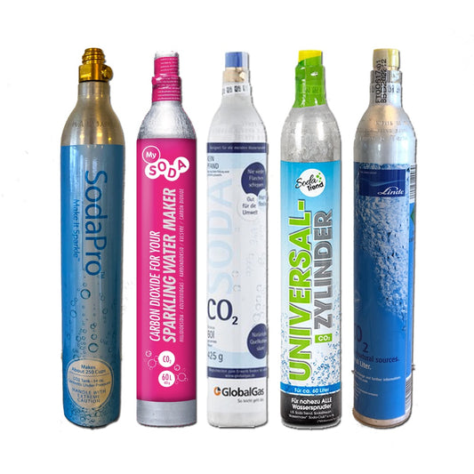 4 x City-Soda CO2 Cilinder Ander Merk Ruilen