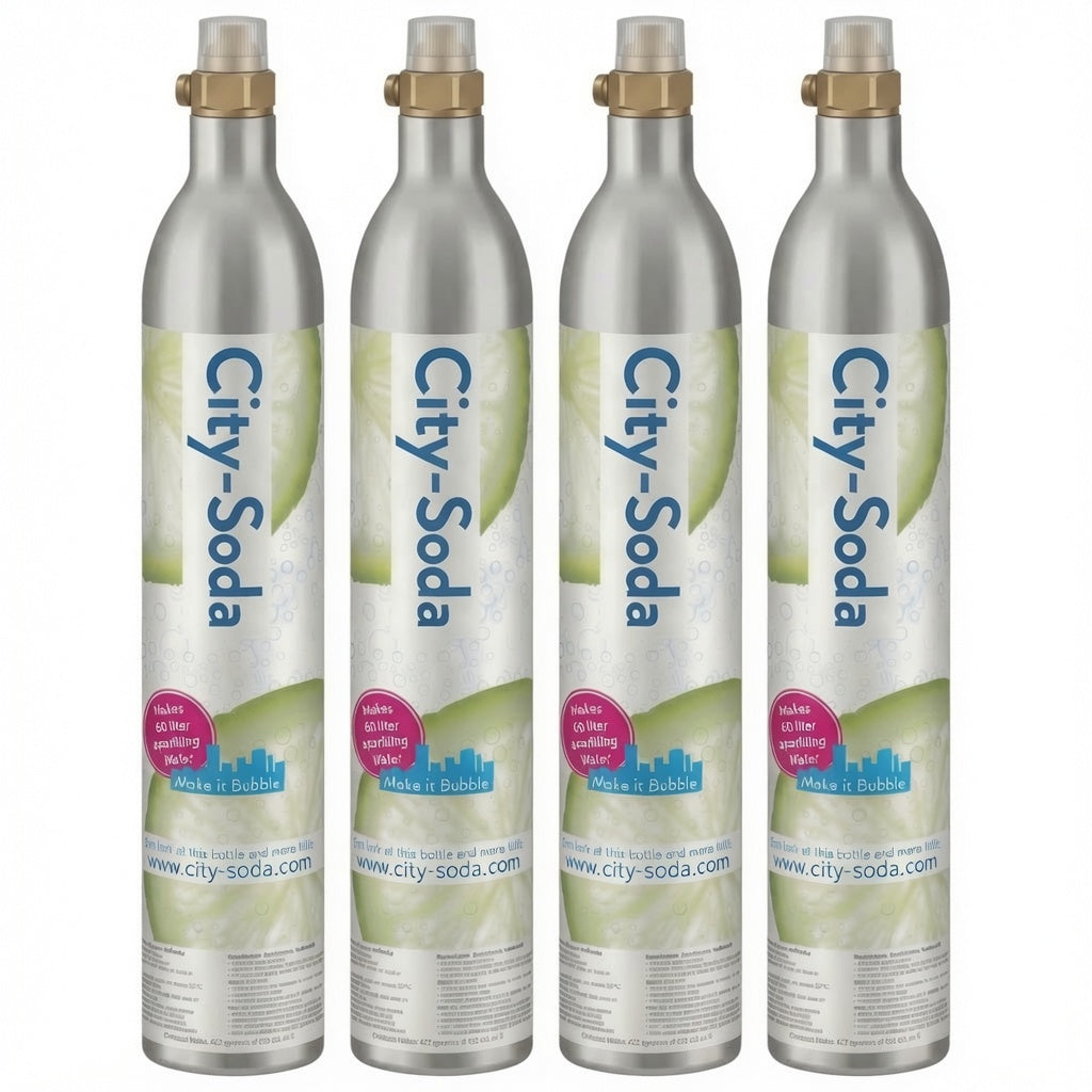4 x City-Soda CO2 Cilinder City Soda Ruilen (30% extra korting)