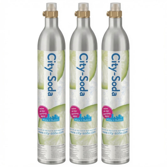 3 x City-Soda CO2 Cilinder Nieuw