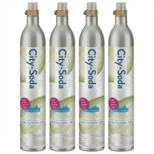 4 x City-Soda CO2 Cilinder Nieuw